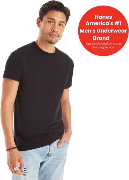 Men's Cotton Moisture-Wicking Crew Neck Undershirts - Available in Multi-Packs